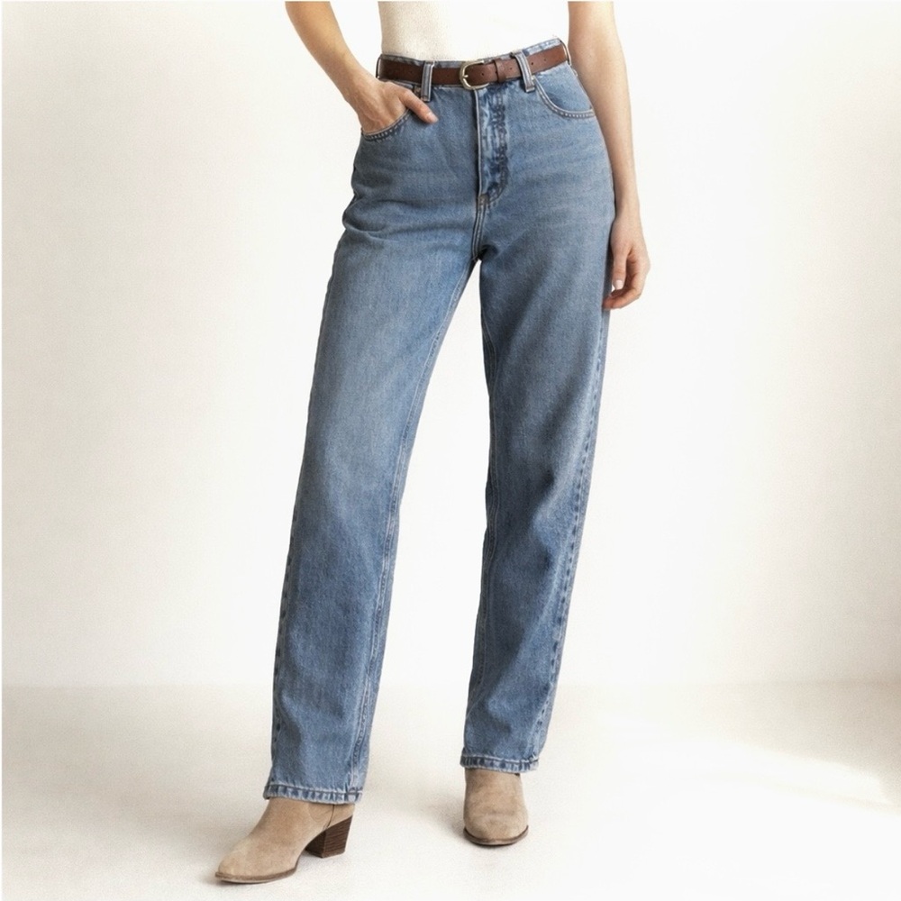 Vintage Rockies High Rise Relaxed Medium Wash Straight Leg Jeans